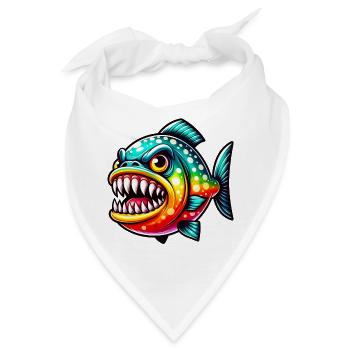 Piranha - Bandana - Weiß - Vorne