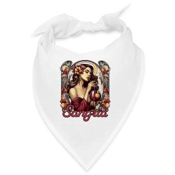 Sangria Spanien Portugal Geschenk - Bandana - Weiß - Vorne