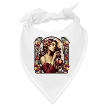 Sangria Spanien Portugal Geschenk - Bandana - Weiß - Vorne