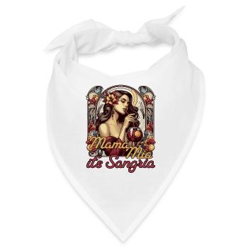 Mama Mia Sangria Spanien Portugal Geschenk - Bandana - Weiß - Vorne