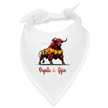 Der Stolz Gijón Flagge Design - Bandana - Weiß - Vorne