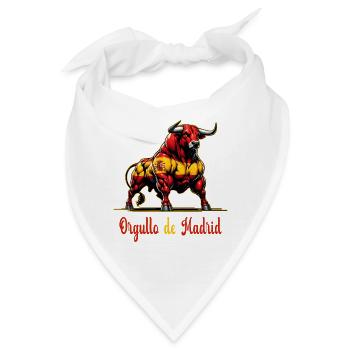 Der Stolz Madrid Flagge Design - Bandana - Weiß - Vorne