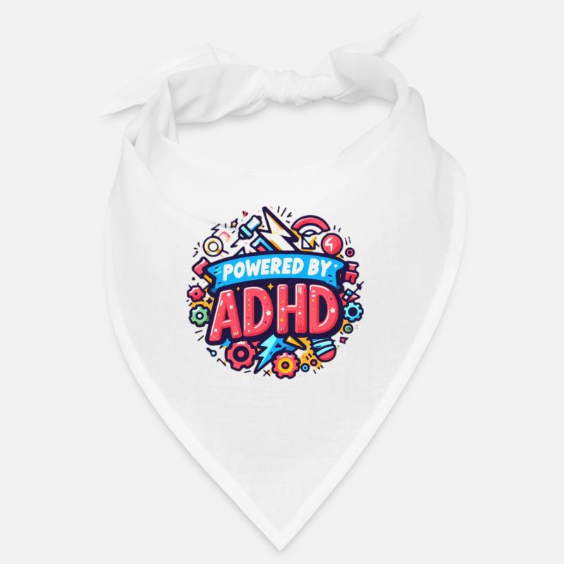 ADHD - Bandana - white