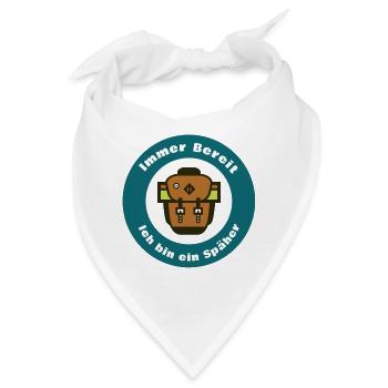 Immer bereit – ich bin ein Scout - Bandana - Weiß - Vorne
