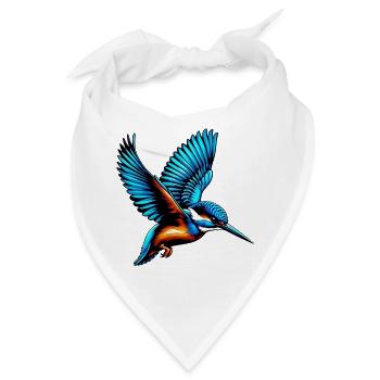 Eisvogel - Bandana - Weiß - Vorne