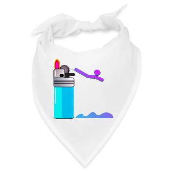 FEUERZEUG SCHWIMMEN TURMSPRINGEN - Bandana - Weiß - Vorne