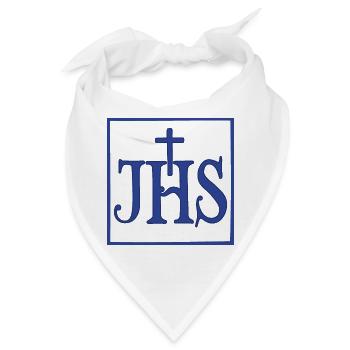 Iesus Hominum Salvator - Bandana - Weiß - Vorne
