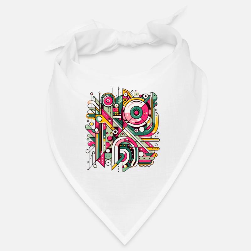 Neon Geometry — Hypergrid Bandana