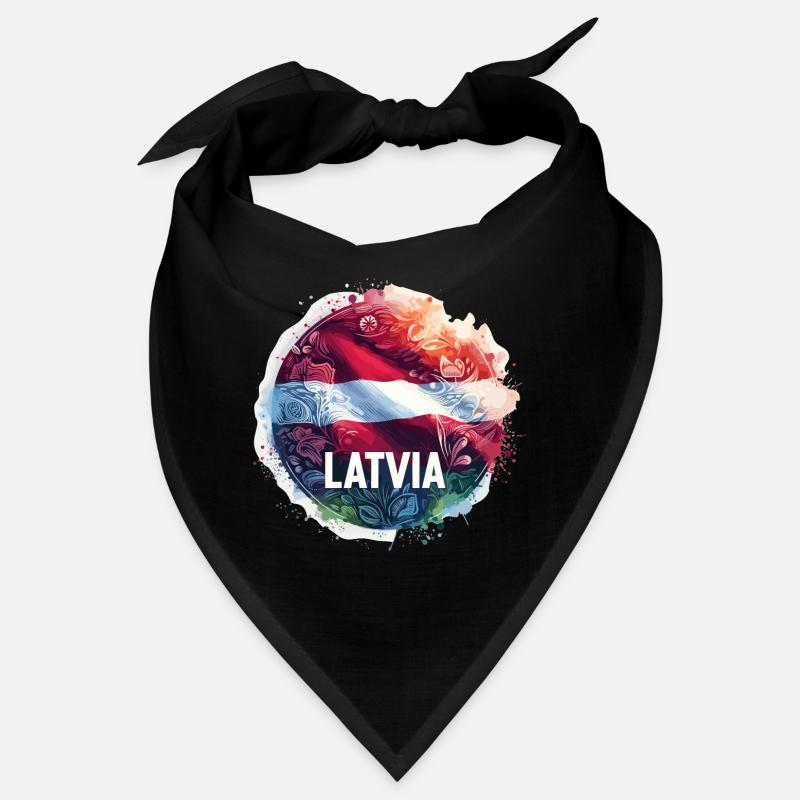 Drapeau de la Lettonie Drapeau Cadeau Bandana