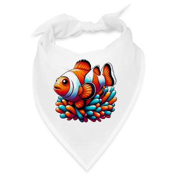 Clownfisch - Bandana - Weiß - Vorne