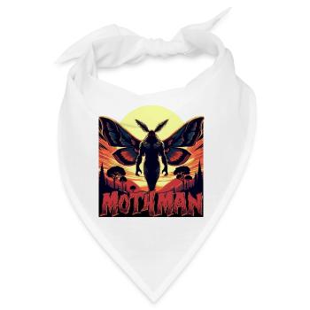 Mothman Monster Halloween - Bandana - Weiß - Vorne