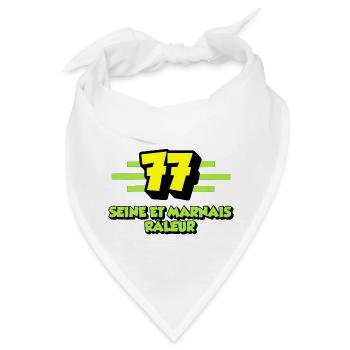 Klage an Seine und Marne - Bandana - Weiß - Vorne