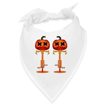 HALLOWEEN KOSTÜM PAAR RADFAHREN - Bandana - Weiß - Vorne
