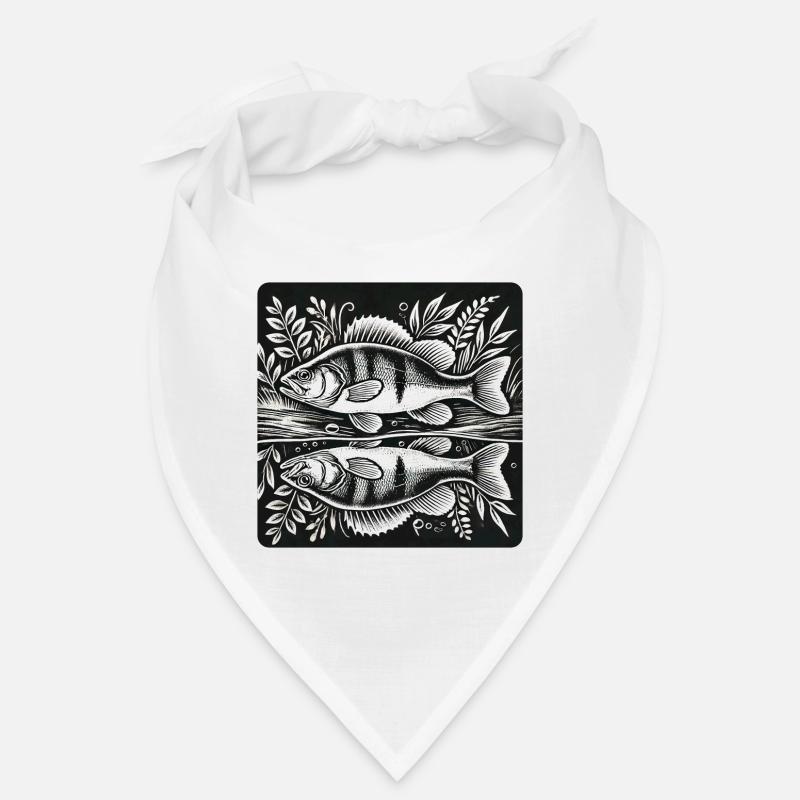 Conception de la silhouette d'un pêcheur à la Bandana