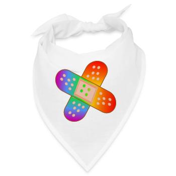 REGENBOGEN PFLASTER - Bandana - Weiß - Vorne