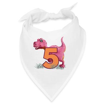 Nr.5 Dino - Bandana - Weiß - Vorne