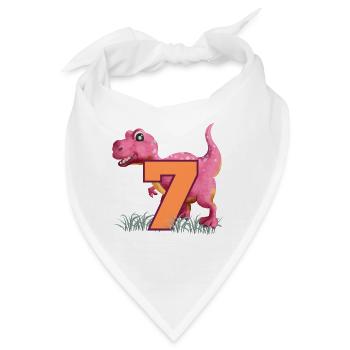 Nr.7 Dino - Bandana - Weiß - Vorne