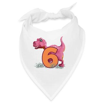 Nr.6 Dino - Bandana - Weiß - Vorne