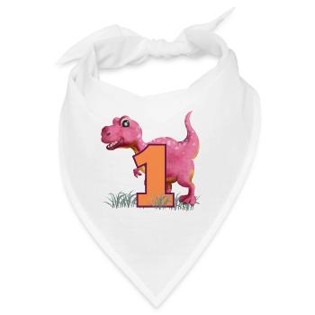 Nr.1 Dino - Bandana - Weiß - Vorne
