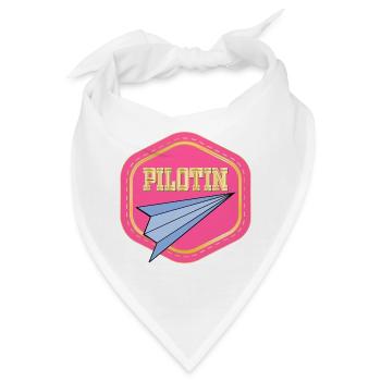 LUFTFAHRT PILOTIN - PAPIERFLIEGER - Bandana - Weiß - Vorne
