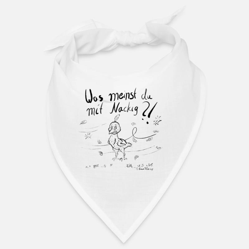 Un oiseau en mue dans le vent d’automne - Bandana - blanc