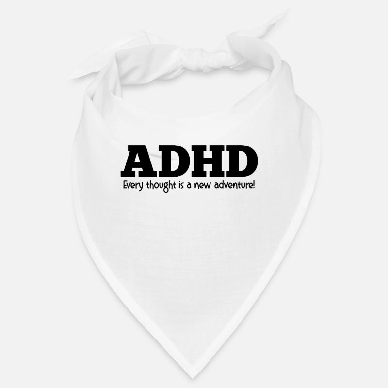 ADHD - Bandana - white