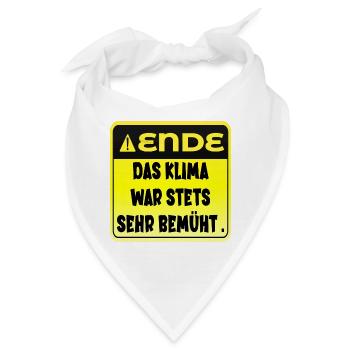 KLIMAWANDEL KLIMA - DEMOKRATIE WÄHLEN - Bandana - Weiß - Vorne