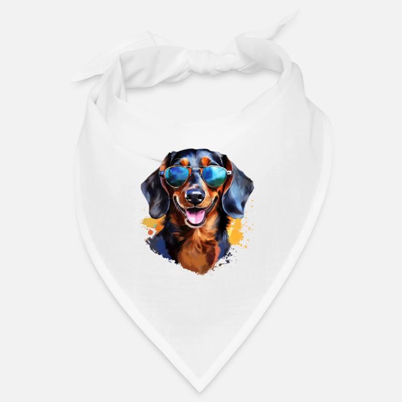 Dachshund with sunglasses Bandana