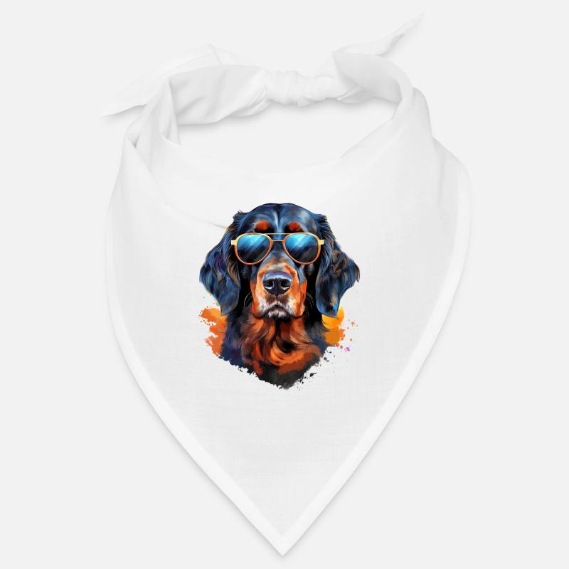 Gordon Setter mit Sonnenbrille Bandana