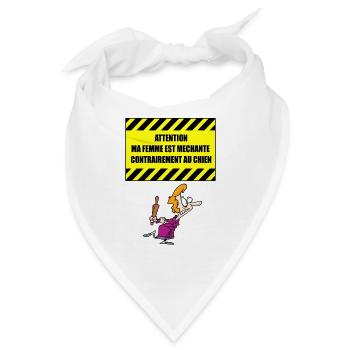 Gemeine Frau - Bandana - Weiß - Vorne