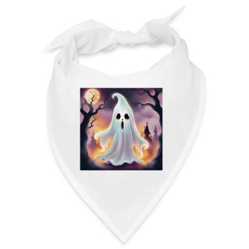 Geist, Halloween, Schrecken - Bandana - Weiß - Vorne