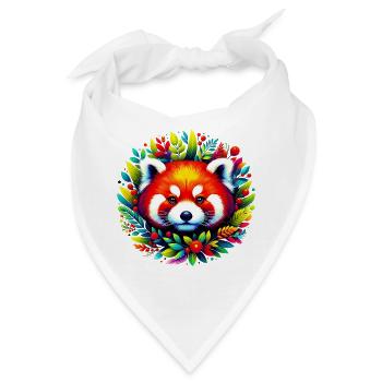 Kleiner Panda - Bandana - Weiß - Vorne