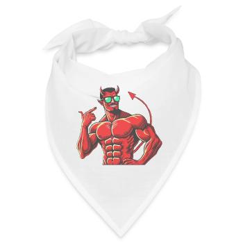 Teuflisch gut aussehen - Bandana - Weiß - Vorne