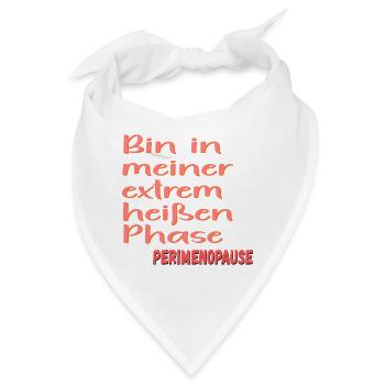 PERIMENOPAUSE HITZE - Bandana - Weiß - Vorne