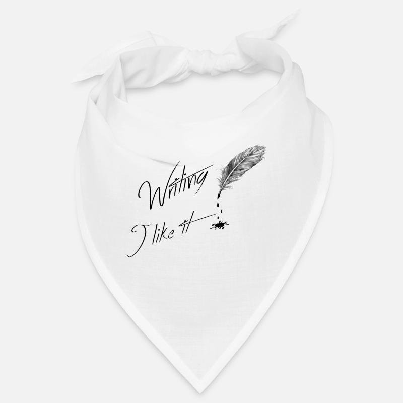 Writing i like it - Bandana - blanc