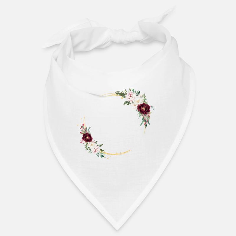 Flower circle customizable Bandana
