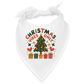 Nur Weihnachtsstimmung - Bandana - Weiß - Vorne