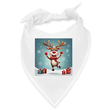 Frohe Weihnachten, frohe Feiertage; Rennes - Bandana - Weiß - Vorne