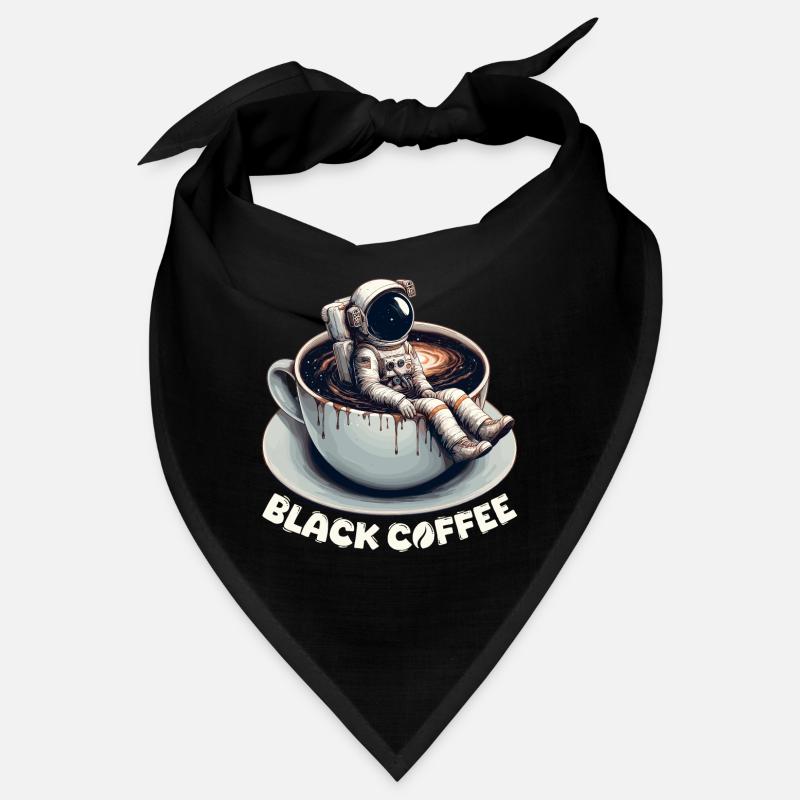 Black Coffee Astronaut Mug Galaxy Gift Bandana