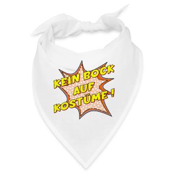 KEIN BOCK AUF KOSTÜME - Bandana - Weiß - Vorne