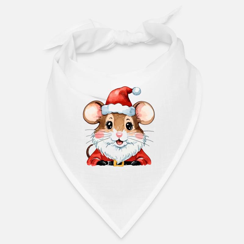 Dessin de Noël Souris Bandana