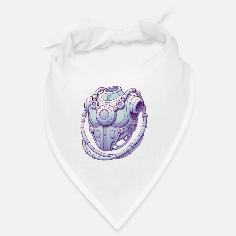 Futuristic Chest Device Graphic Tee Bandana