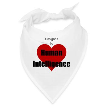 Menschliche Intelligenz - Bandana - Weiß - Vorne