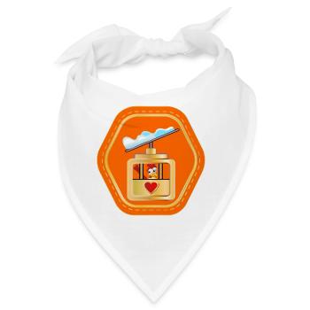 SKILIFT SKIFAHREN - WINTER HÜHNER - Bandana - Weiß - Vorne