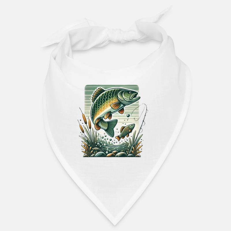 Graphique d’aventure de pêche vintage Bandana