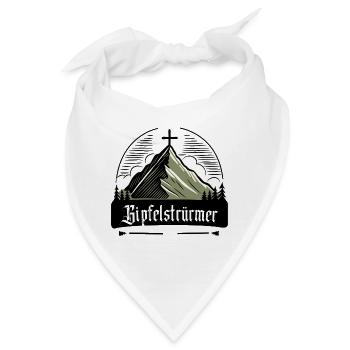 Gipfelstürmen Berg Motivation Natur - Bandana - Weiß - Vorne