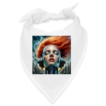 Kybernetische Fusion Frau - Bandana - Weiß - Vorne