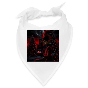 Die dunkle Weihnachtszeit. - Bandana - Weiß - Vorne