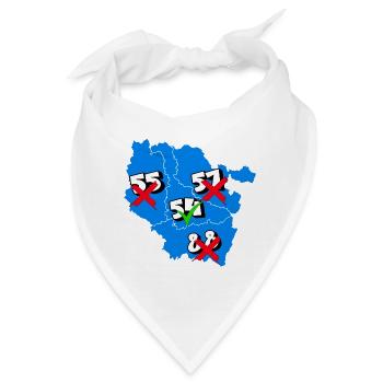 Region Lothringen - Bandana - Weiß - Vorne