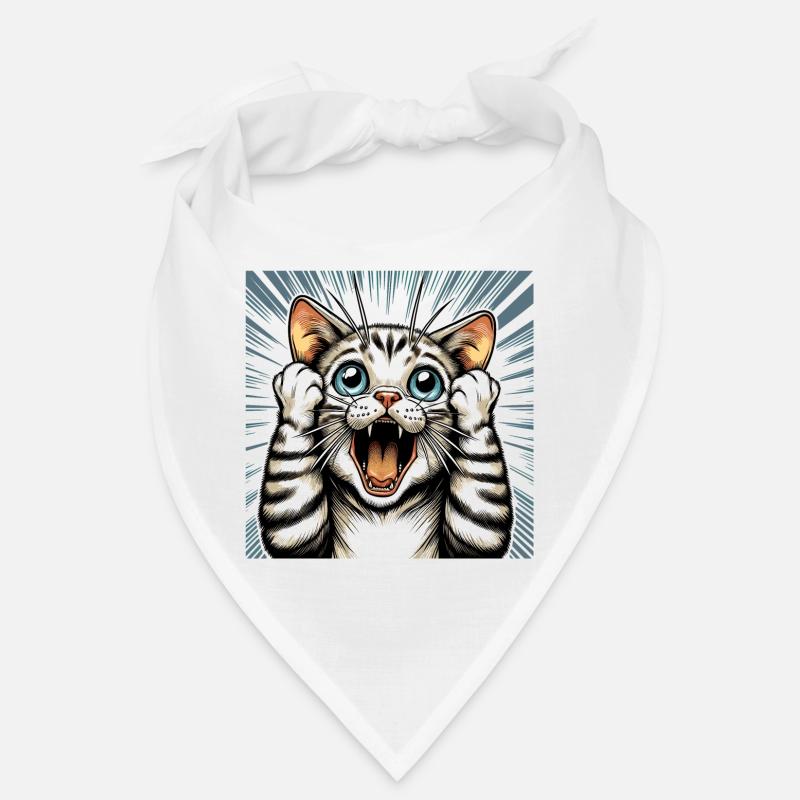 Chat choqué chat chat cadeau Bandana